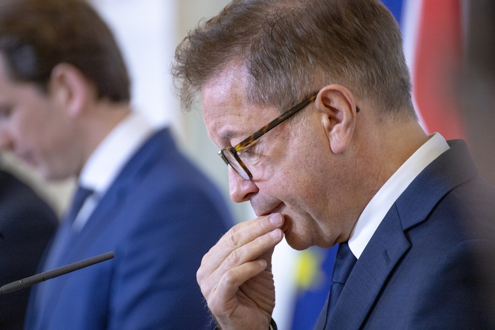 Gesundheitsminister Rudolf Anschober bei einer Pressekonferenz am 19. Oktober 2020
