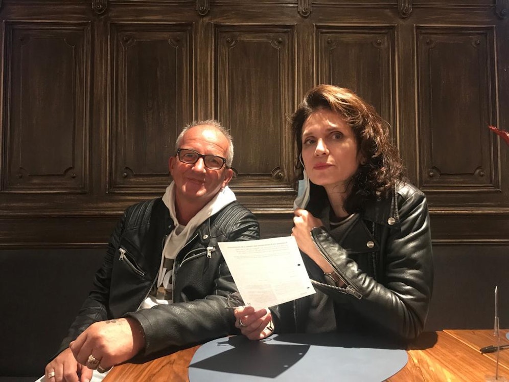 Herbert Panzenböck (l.) mit seiner Anwältin Astrid Wagner (r.).