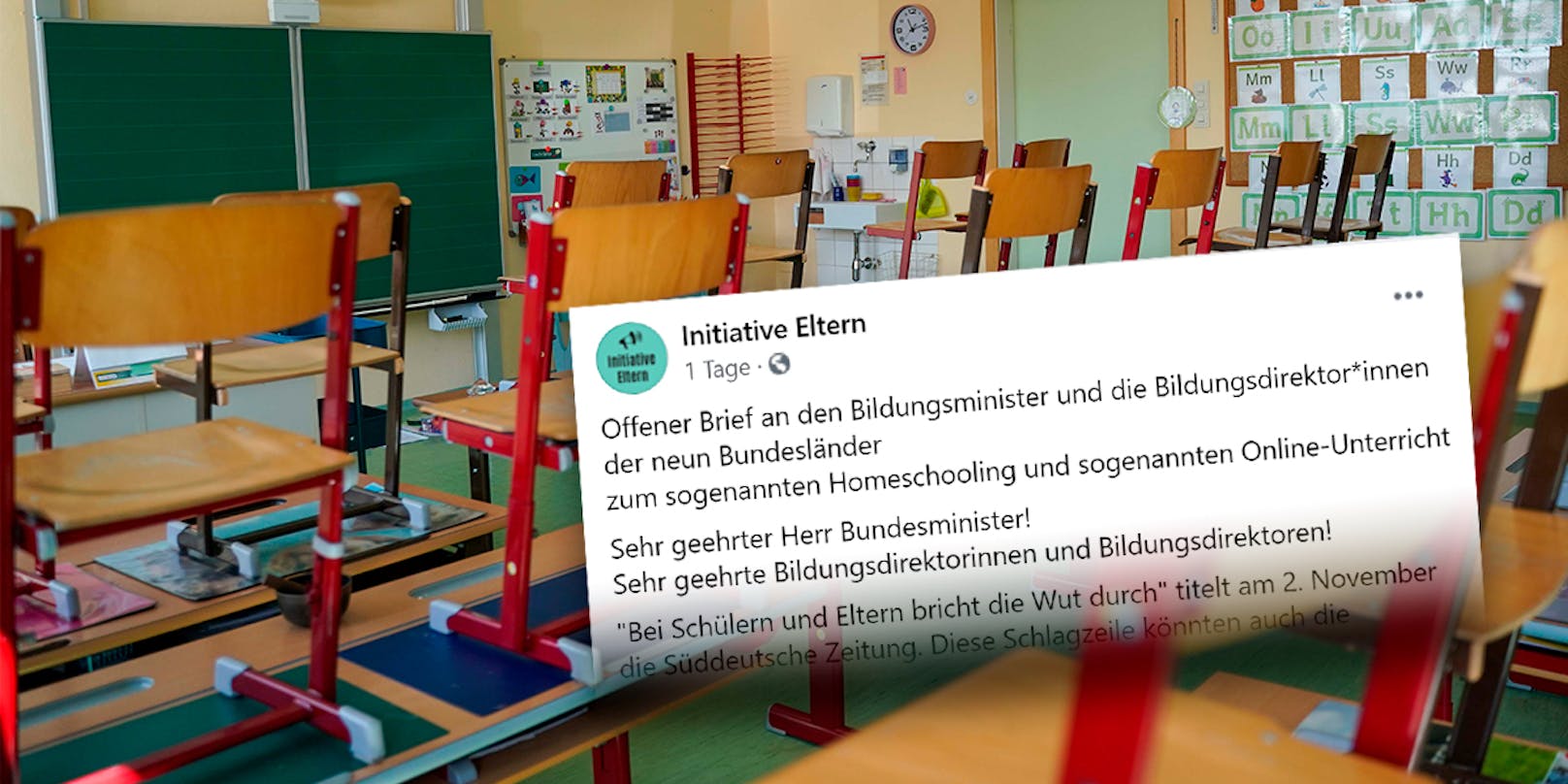 Die "Initiative Eltern" kritisiert das Bildungsministerium scharf