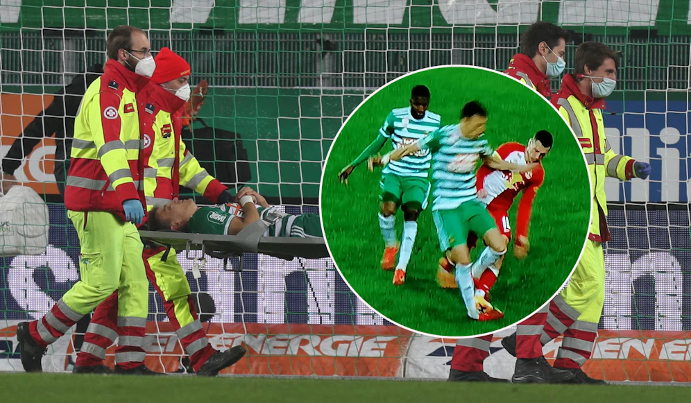 Dejan Ljubicic schied gegen Salzburg verletzt aus.