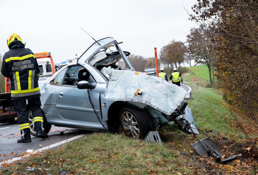 Die Lenkerin des Wagens kam bei dem Unfall ums Leben.