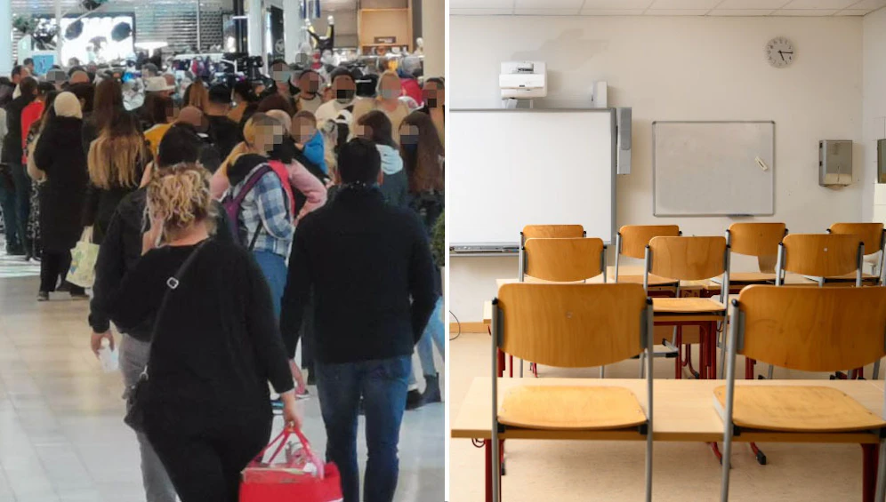 Die Shopping-Center sollen aus allen Nähten platzen und die Schulen geschlossen werden.&nbsp;