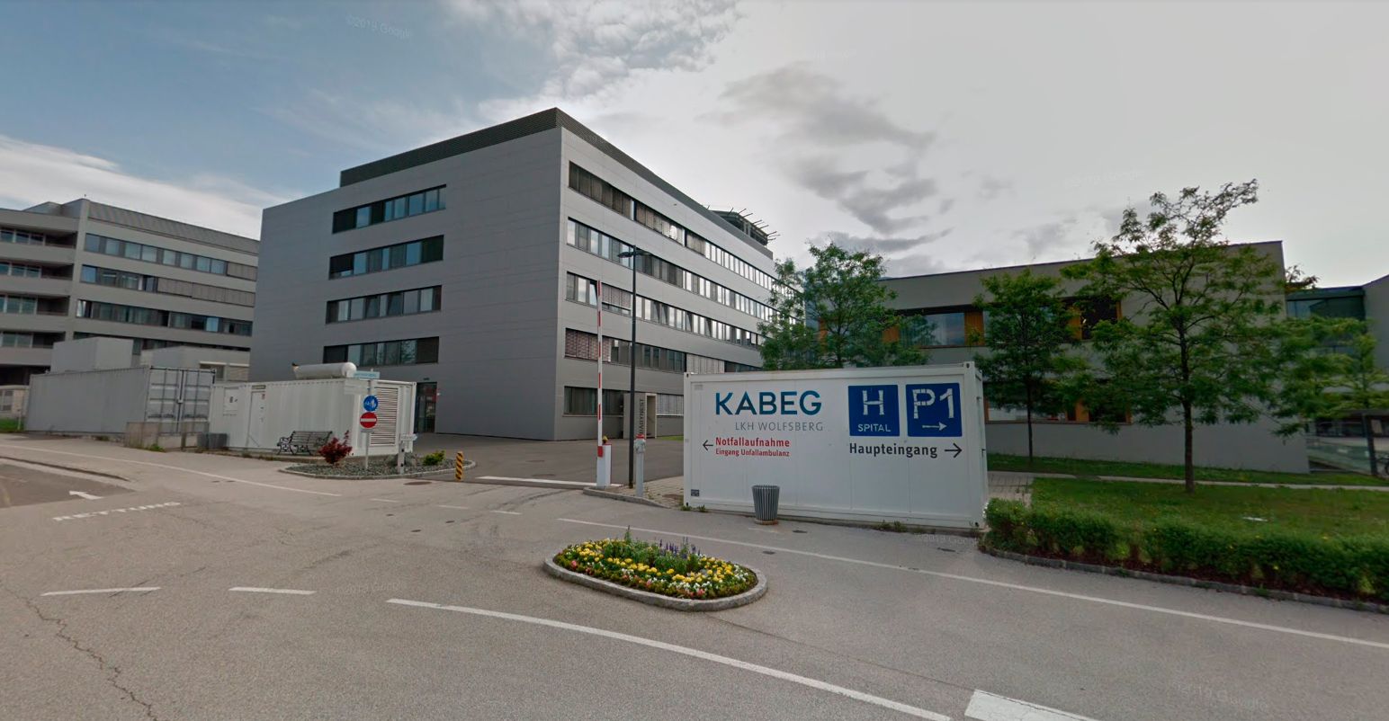 Blick auf das Landeskrankenhaus Wolfsberg