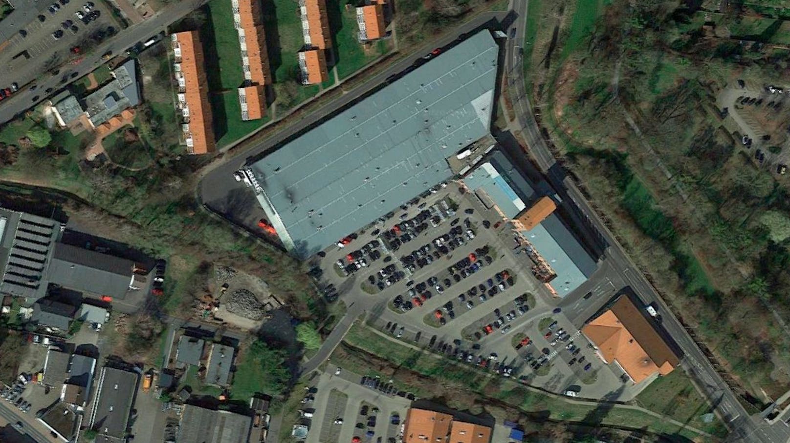 Im Einkaufszentrum Zur Feilenfabrik in Duderstadt ereignete sich der tödliche Zwischenfall