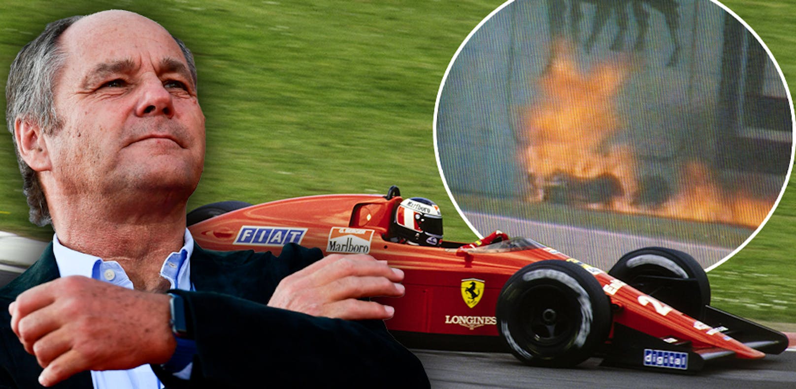 Gerhard Berger hatte 1989 seinen schweren Feuer-Unfall in Imola