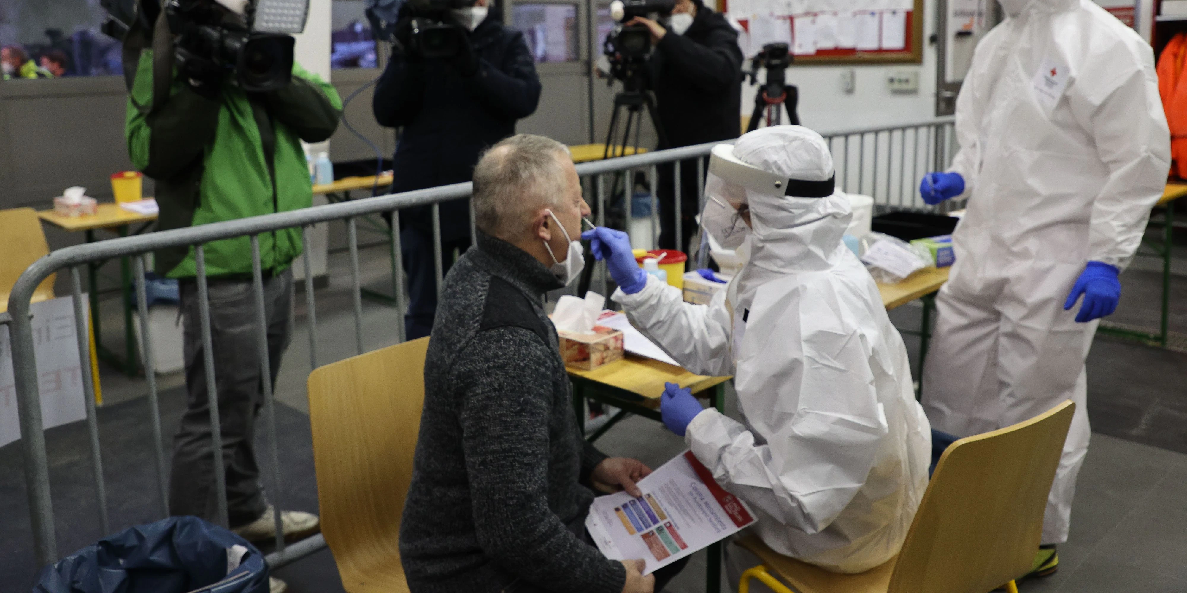 Massentests in Annaberg