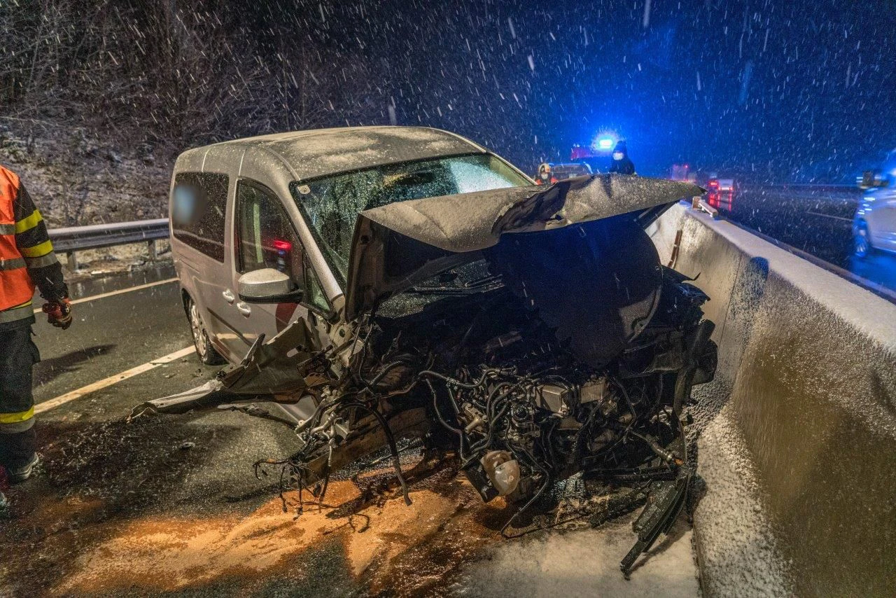 Der Unfall in Fahrtrichtung Wien.
