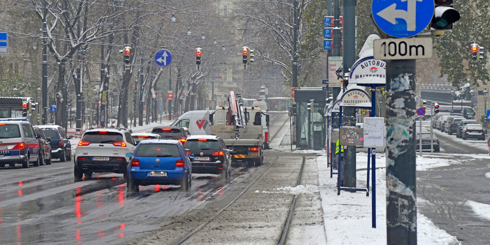 Schnee in Wien