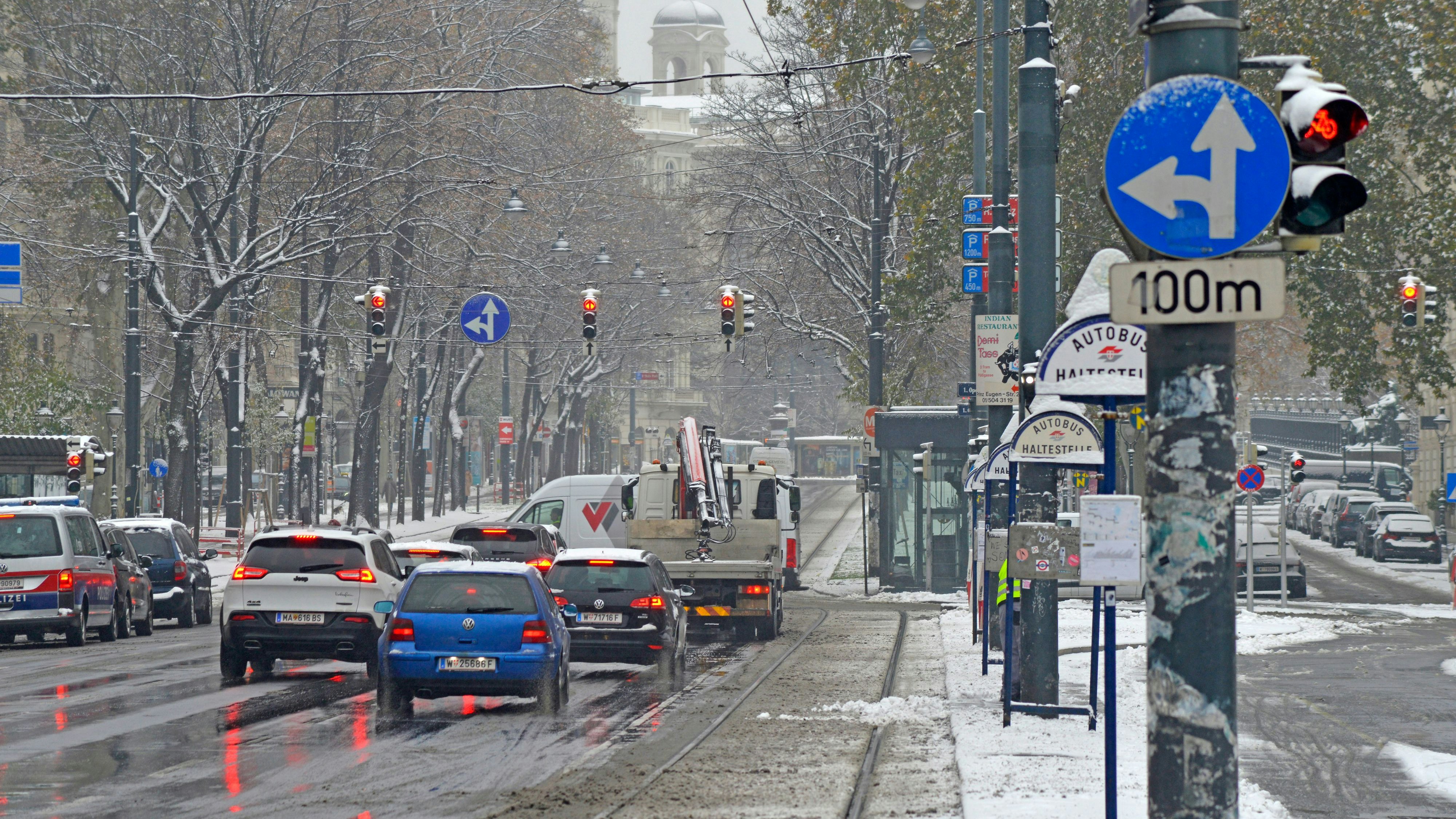 In Wien schaut der Schnee vorbei. Archivbild vom 3. Dezember 2020. 