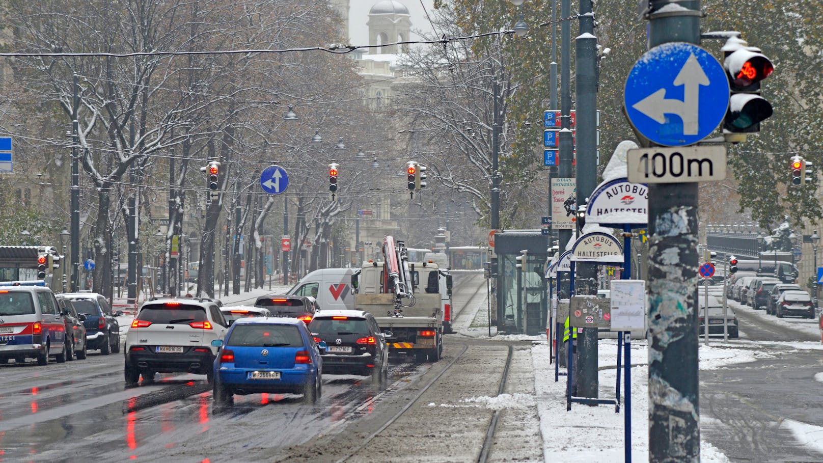 In Wien schaut wieder der Schnee vorbei.