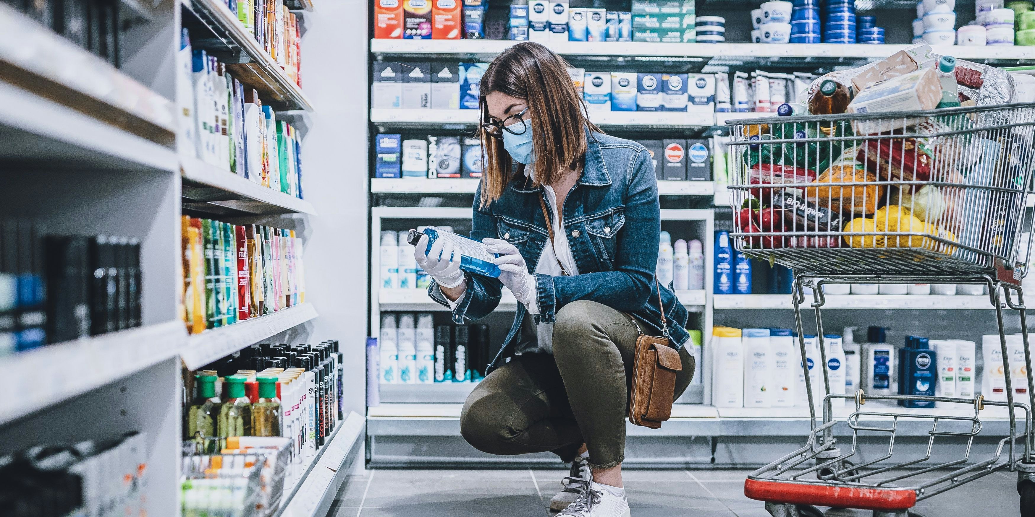 Themenbild: Einkaufen in der Hygiene-Abteilung