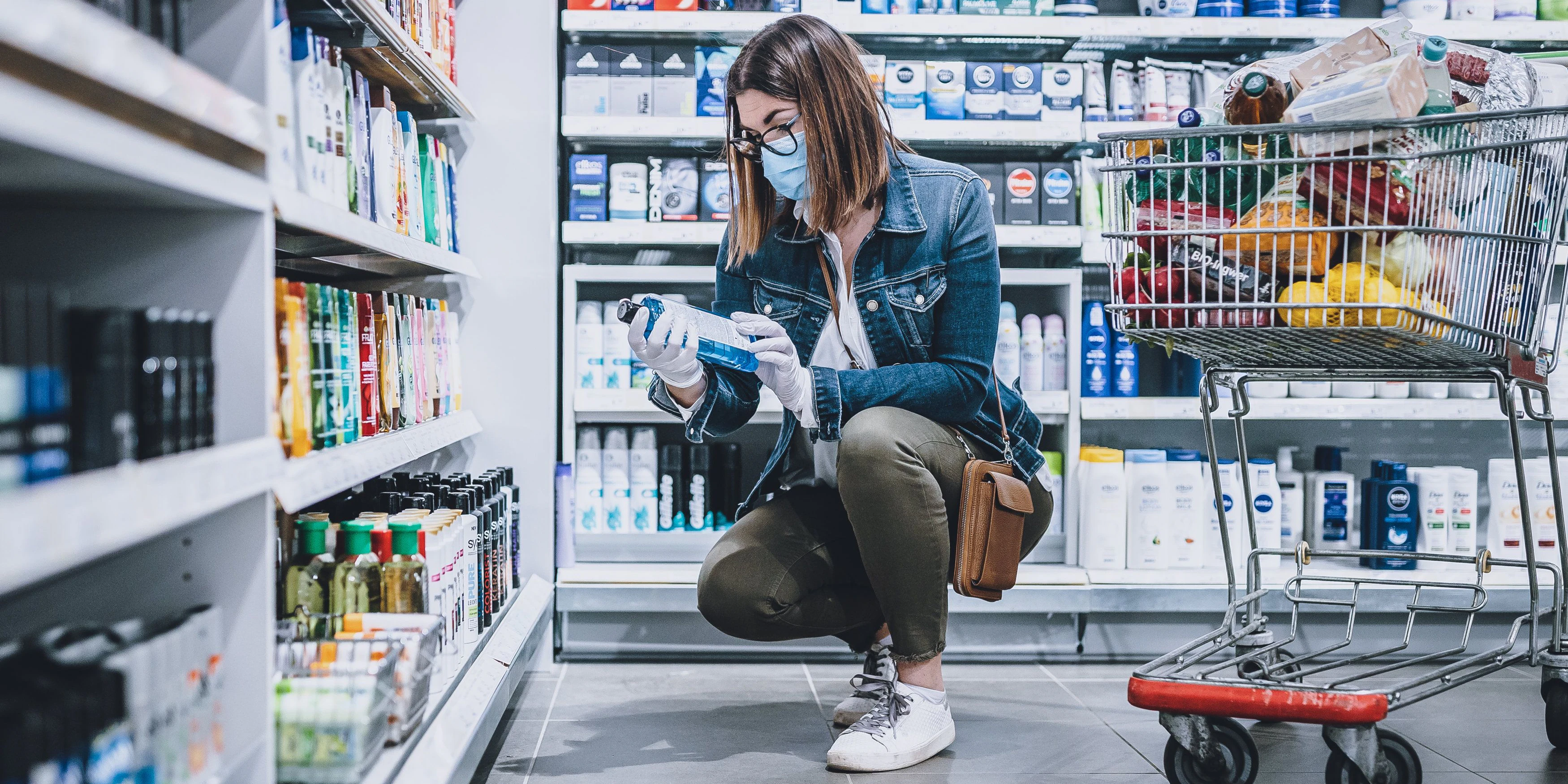 Themenbild: Einkaufen in der Hygiene-Abteilung