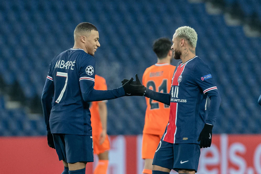 Kylian Mbappe und Neymar Jr.