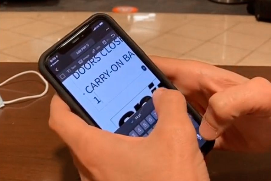 Mit einer Handy-App veränderte Rob K seinen Boarding Pass