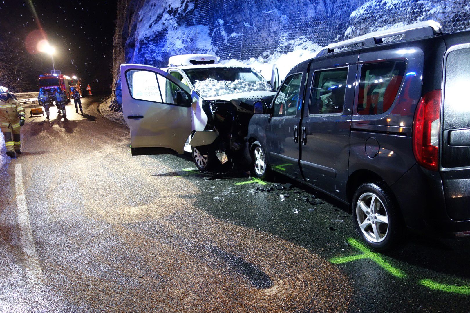 Verkehrsunfall mit Personenschaden auf der Fernpassstraße in Reutte am 10. Dezember 2020