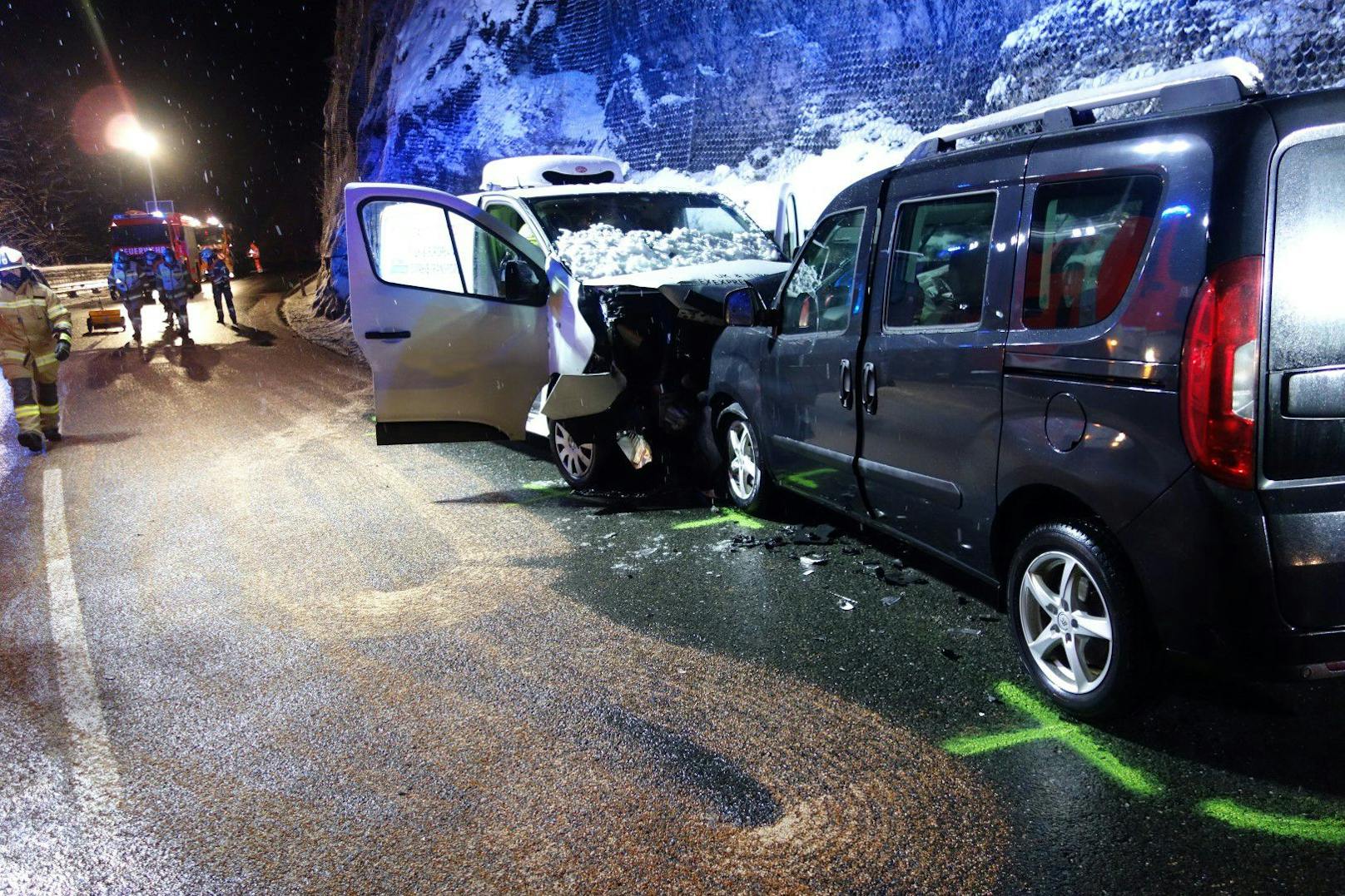 Verkehrsunfall mit Personenschaden auf der Fernpassstraße in Reutte am 10. Dezember 2020