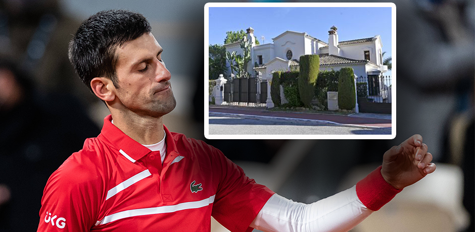 Das 10-Millionen-Anwesen von Novak Djokovic in Marbella. 