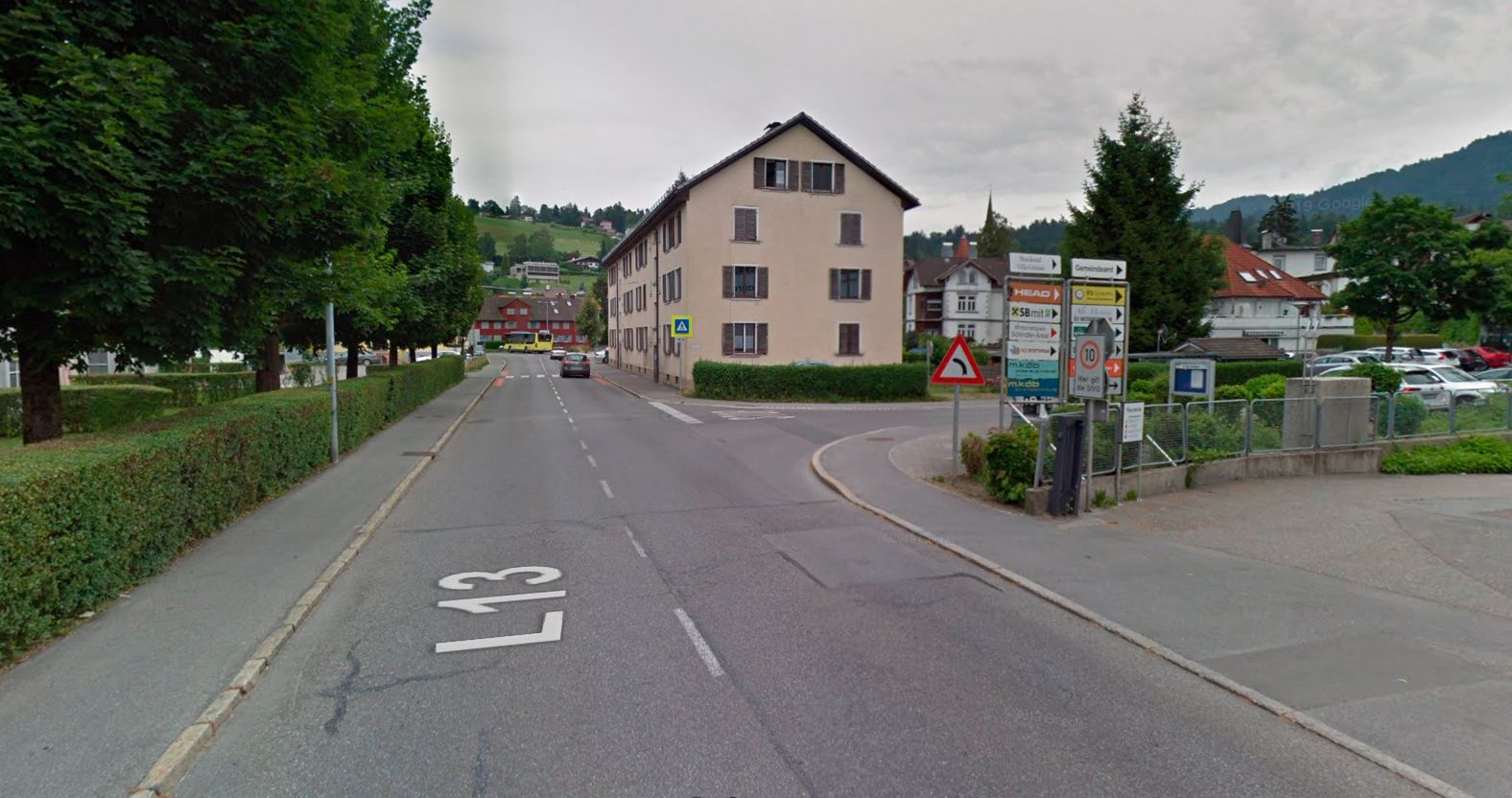 An dieser Kreuzung passierte der Unfall