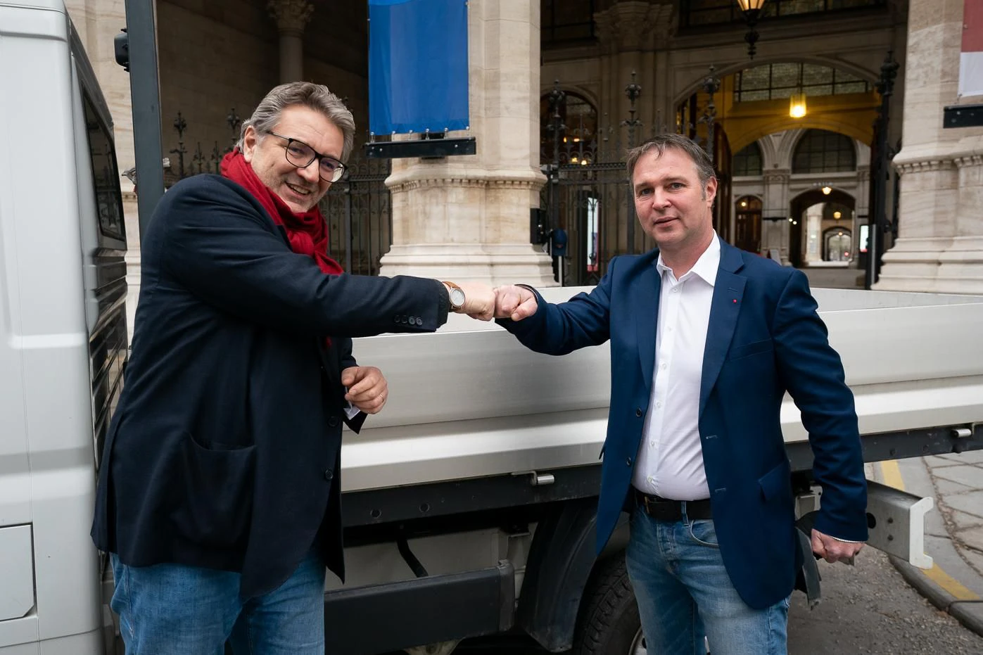 Peter Hacker (li.) und Andreas Babler.