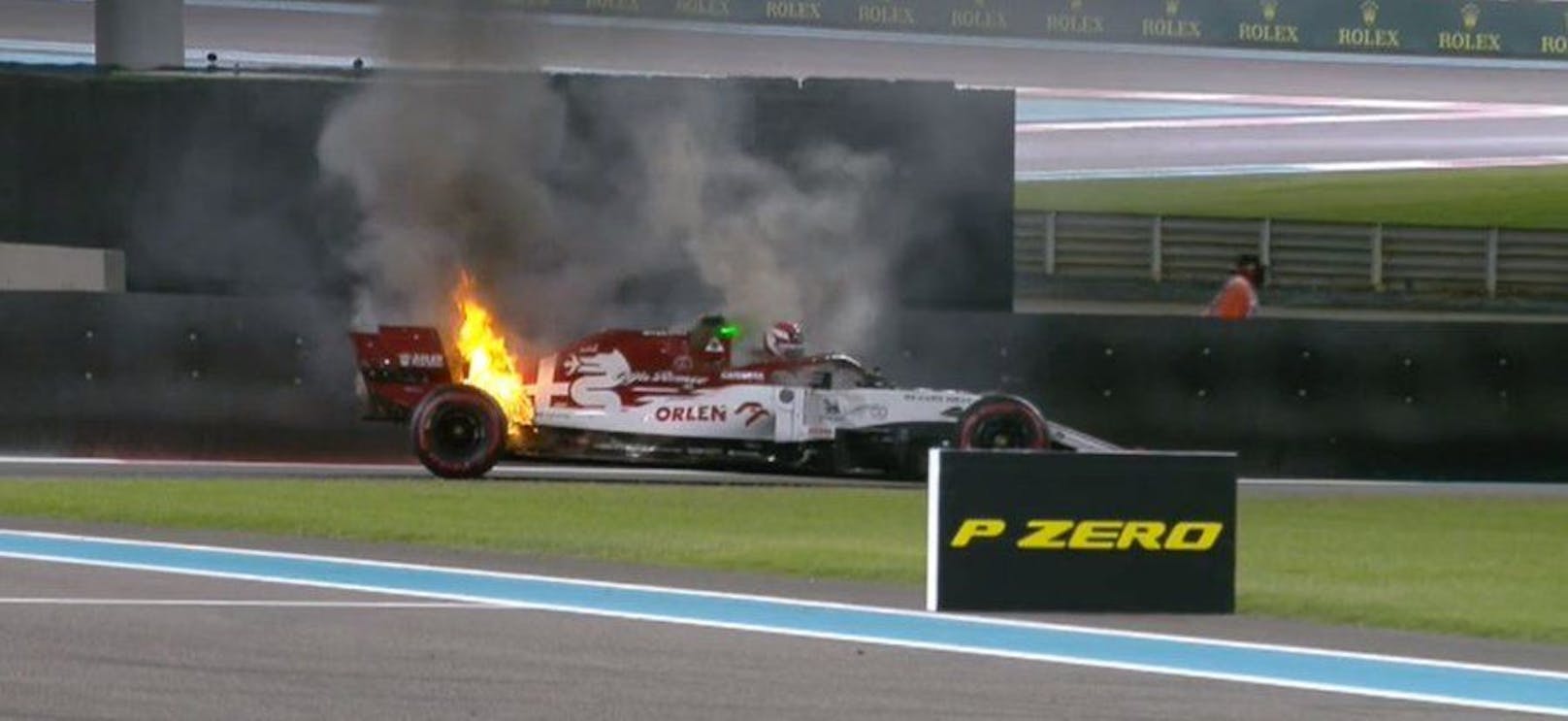Feuer bei Kimi Räikkönen