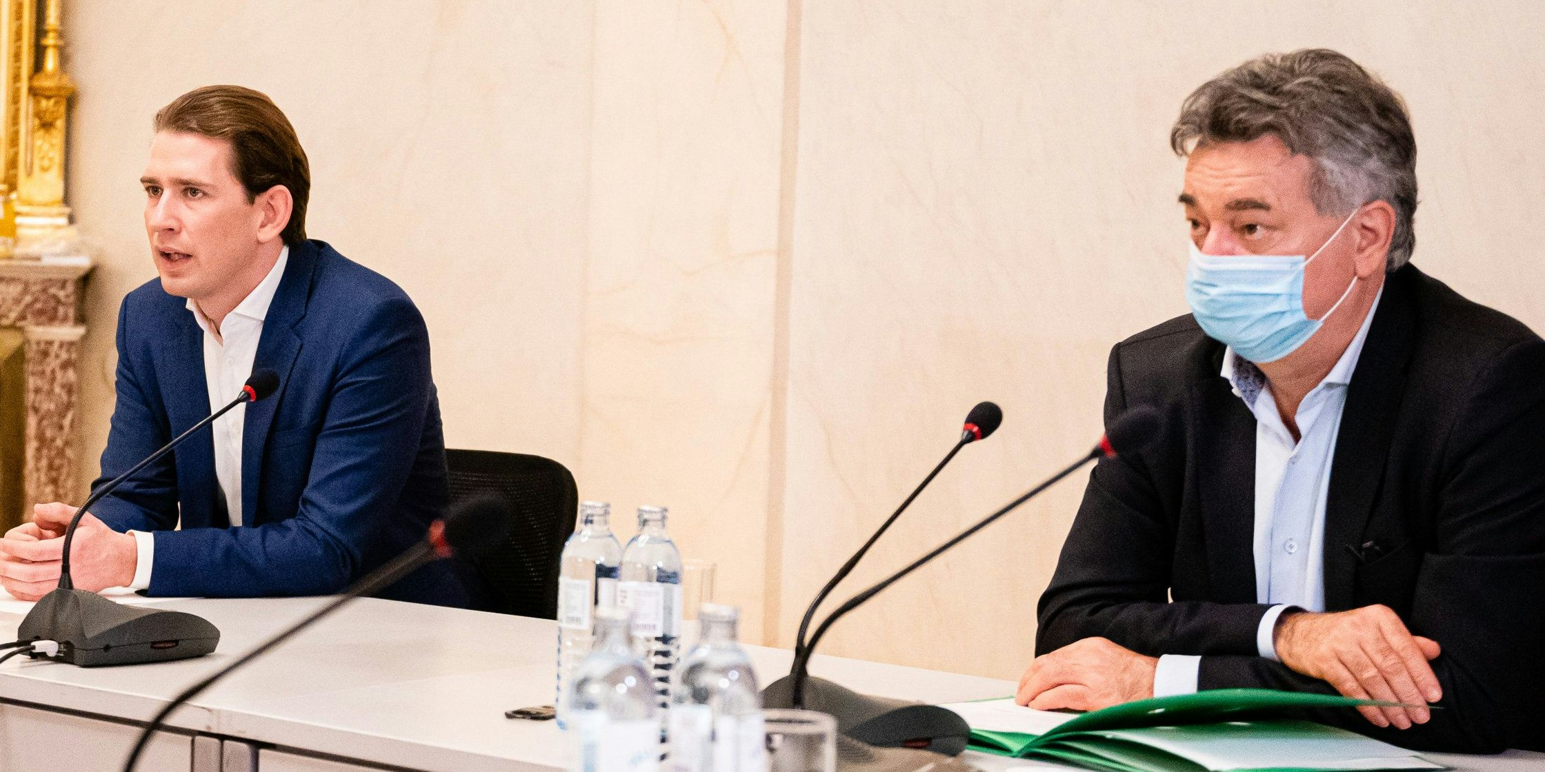 Hier verkündeten Sebastian Kurz und Werner Kogler den Ländern ihre Pläne.