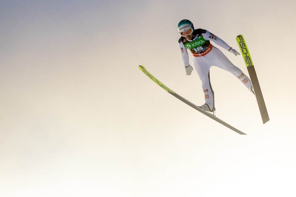 Michael Hayböck bei der Skiflug-WM in Planica. 