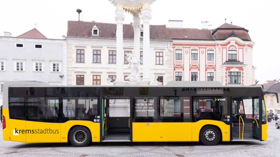 So sehen die Kremser Stadtbusse aus.