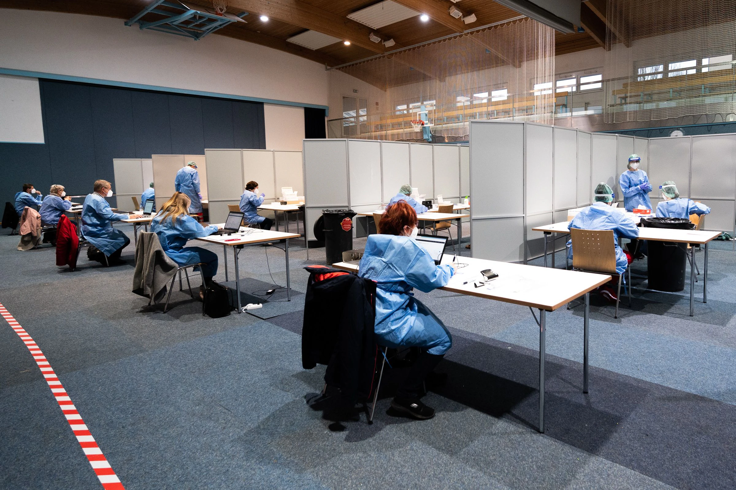  Der Ansturm auf den Corona-Massentest war auch in Oberösterreich überschaubar.