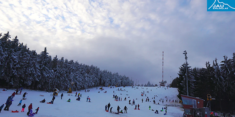 Viele Bob- und Rodelfahrer waren auf der Piste unterwegs.