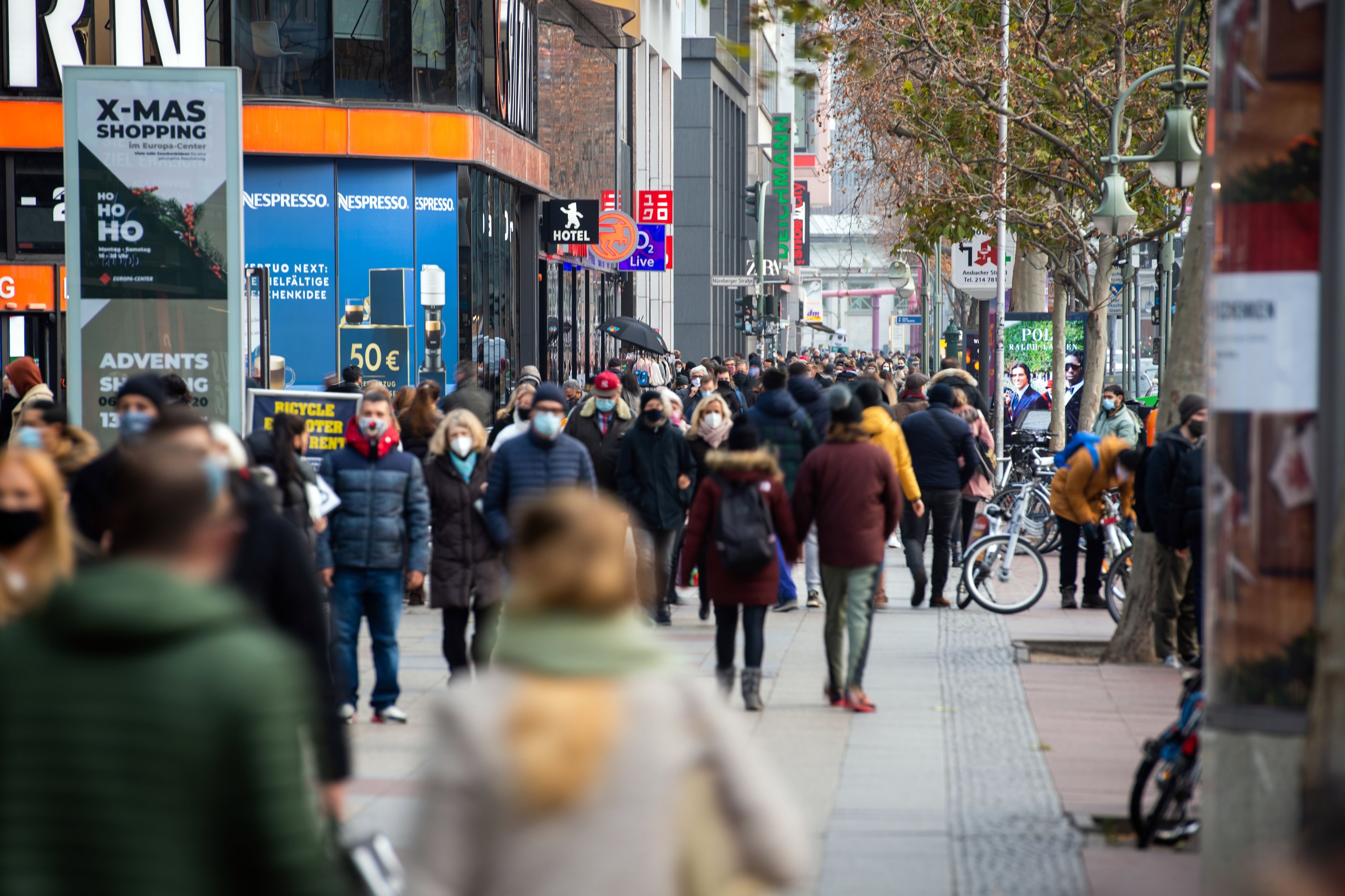 Der Handel wird in Deutschland geschlossen.