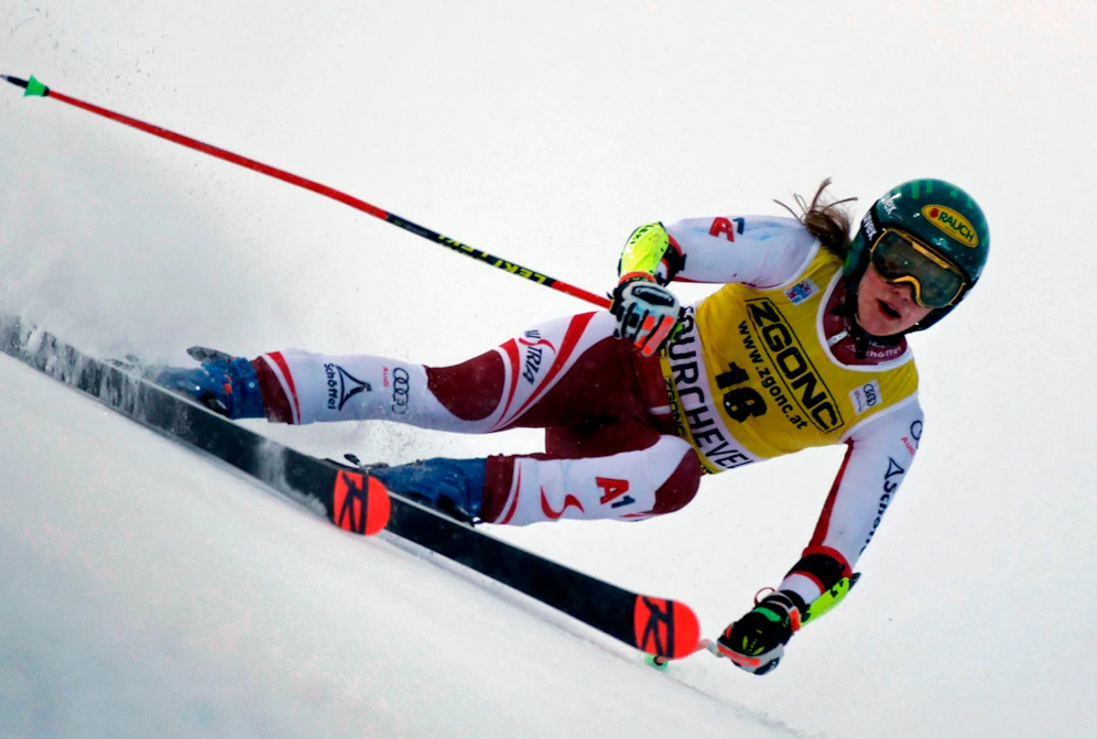Katherina Liensberger wurde im ersten Courchevel-Rennen Sechste.