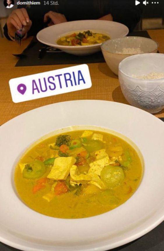 Dominic Thiem beim Abendessen - ist Lili Paul-Roncalli seine Begleitung?