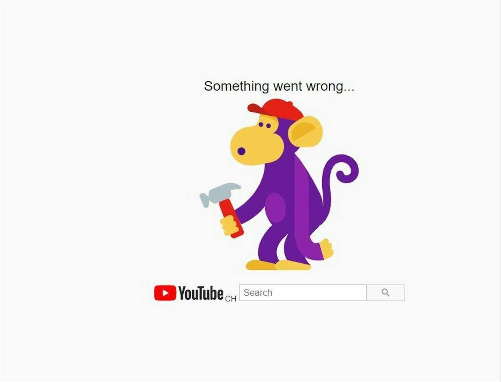 Auch YouTube funktioniert nicht mehr. 