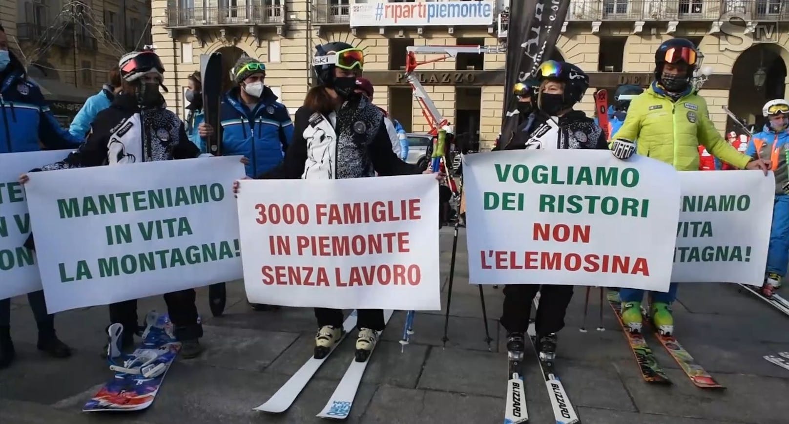 Allein in der norditalienischen Region Piemont seien 3.000 Skilehrer arbeitslos.