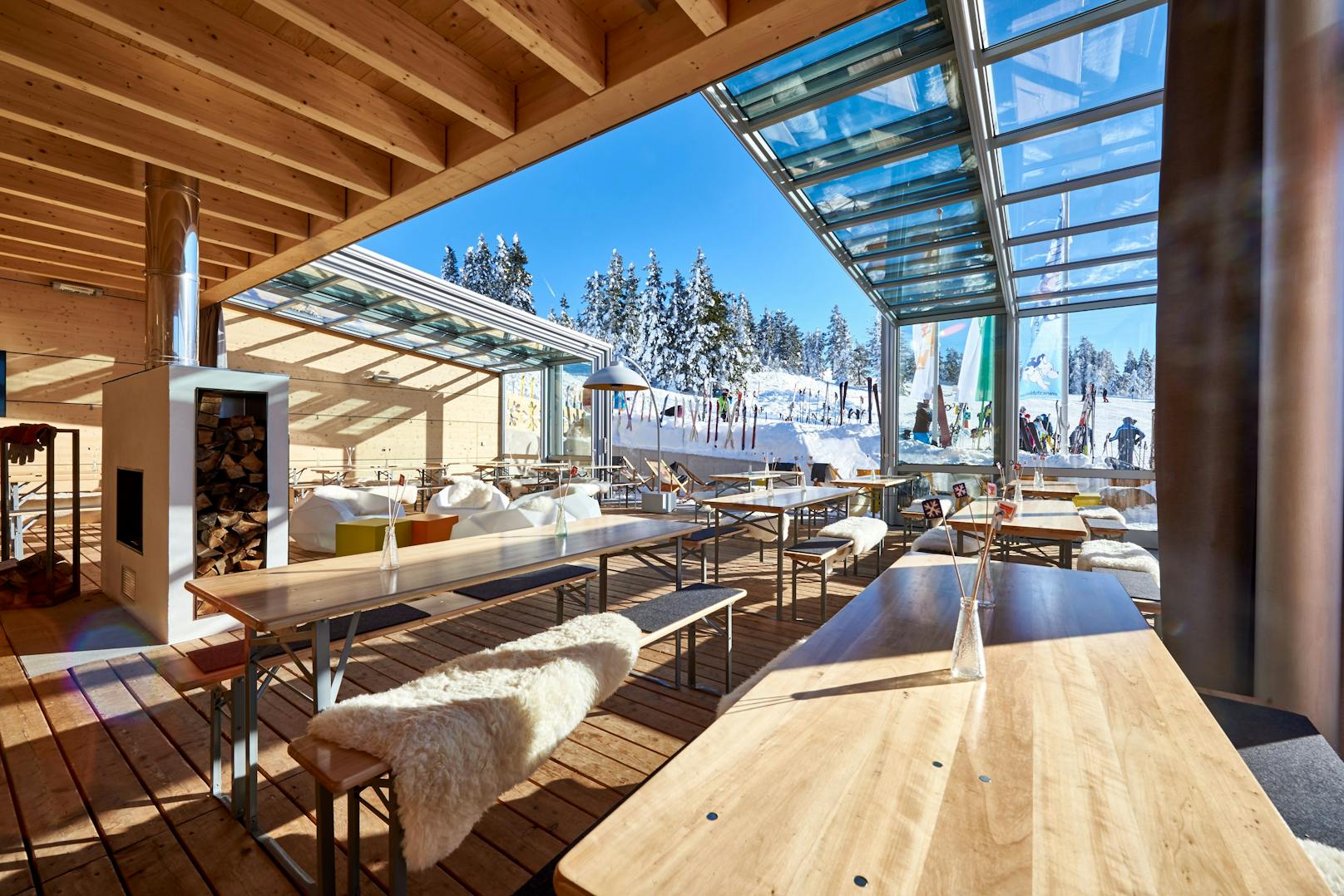 Bergstation W11 im Skigebiet Stuhleck entworfen von der Architektin Silvia Fracaro