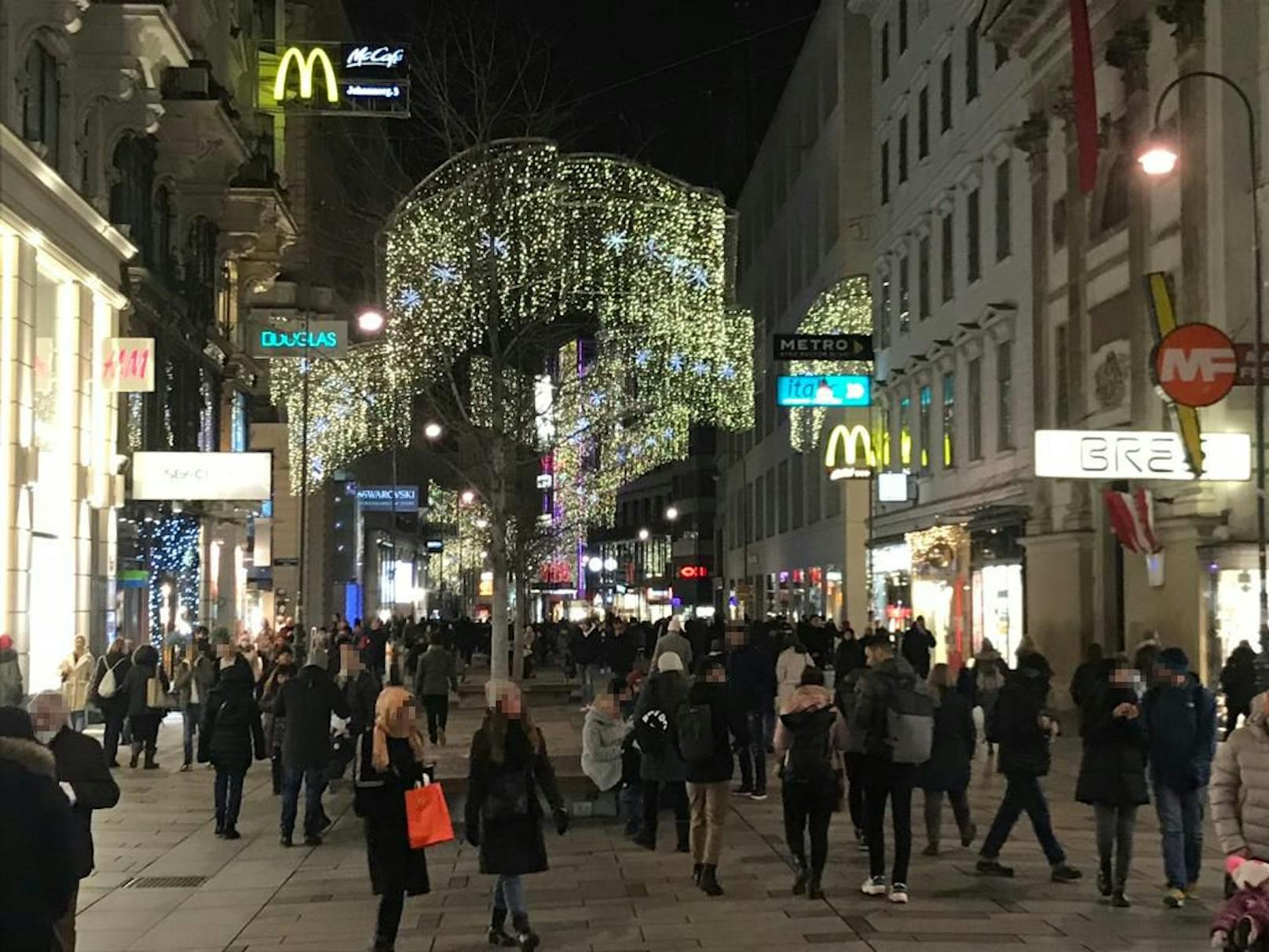 Am Sonntag herrschte Weihnachtsstimmung in Wien.
