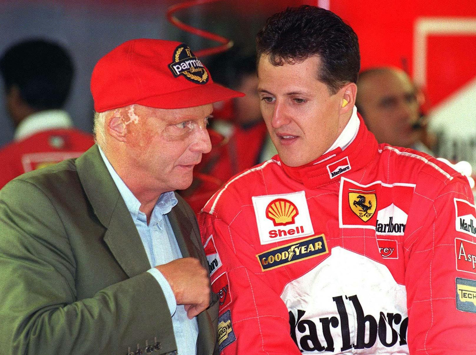 Niki Lauda und Michael Schumacher
