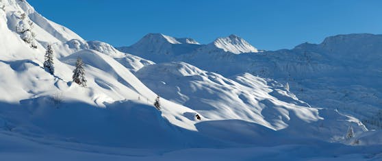 Winterlandschaft am Flexenpass gegen Albona (Archivfoto)