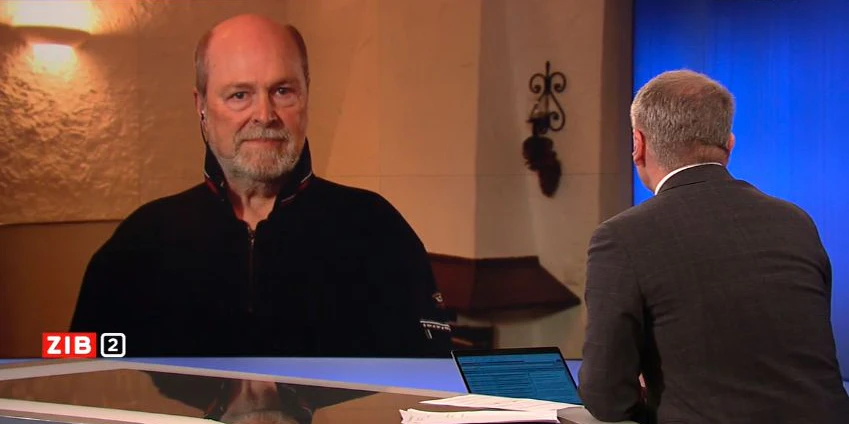 Herwig Kollaritsch zu Gast bei Armin Wolf in der ORF-"ZiB2"