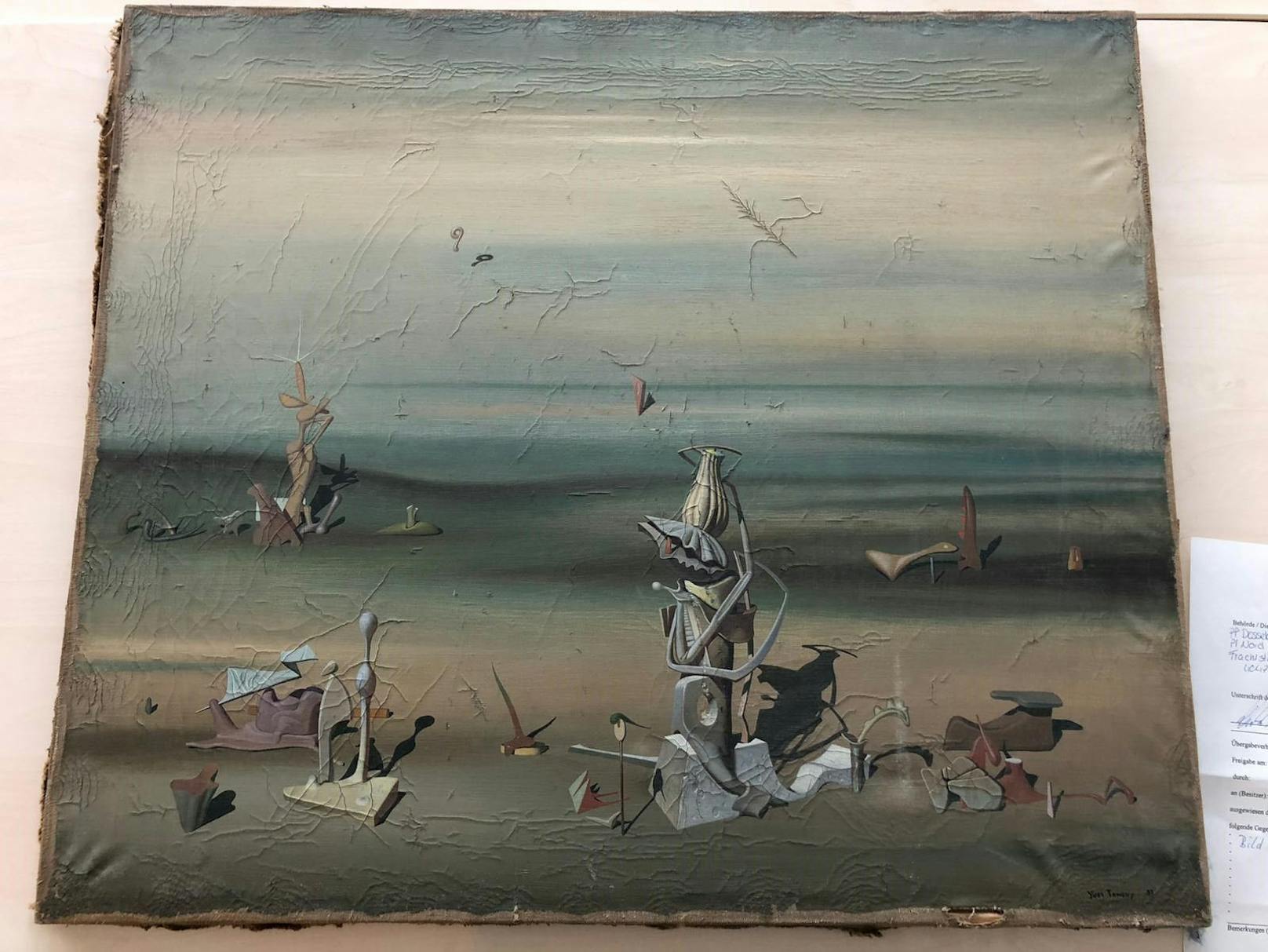 Das Gemälde des Surrealisten Yves Tanguy ist rund 280.000 Euro wert