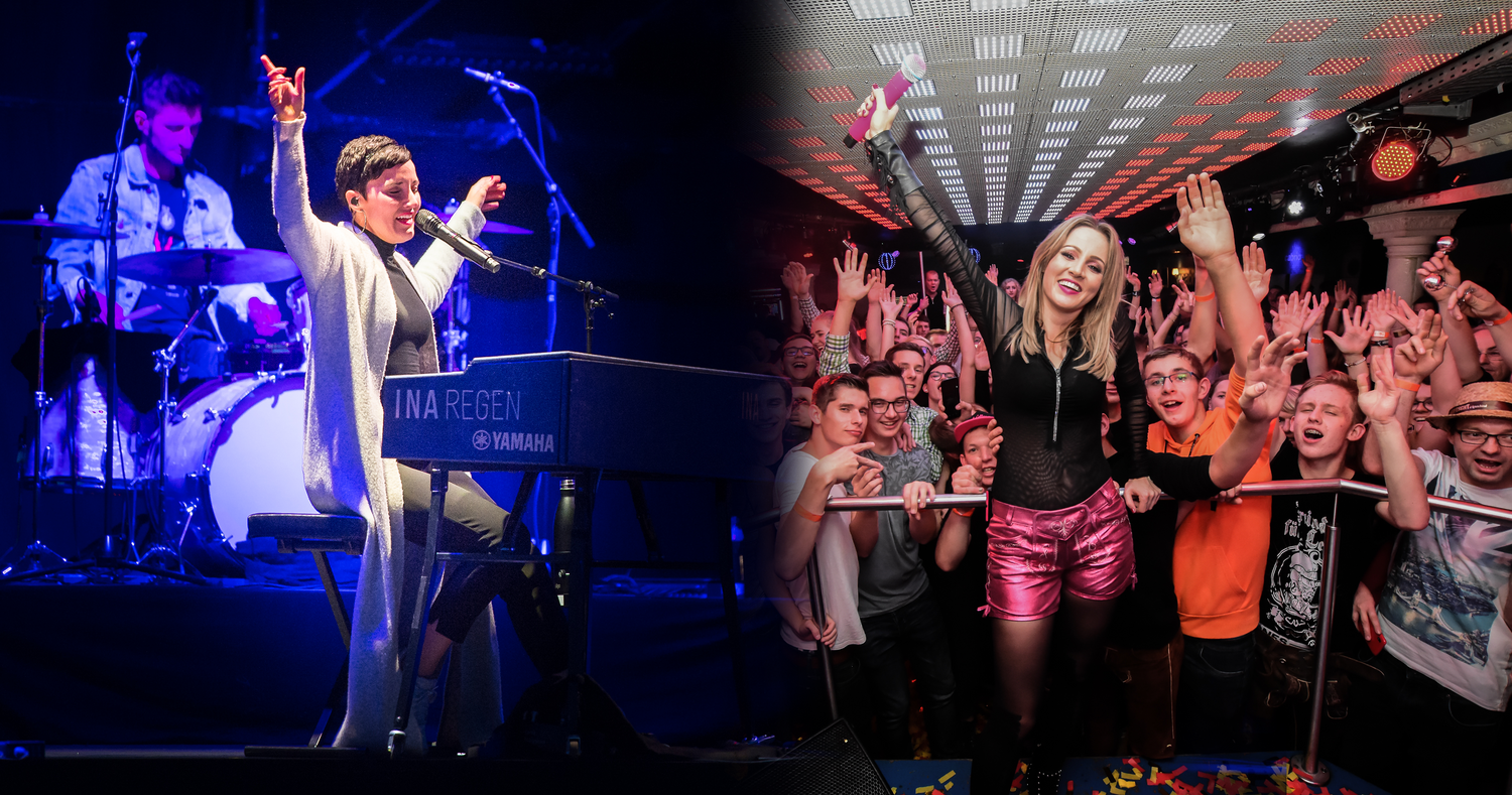 Die zwei Musikerinnen pirschen nach vorne.