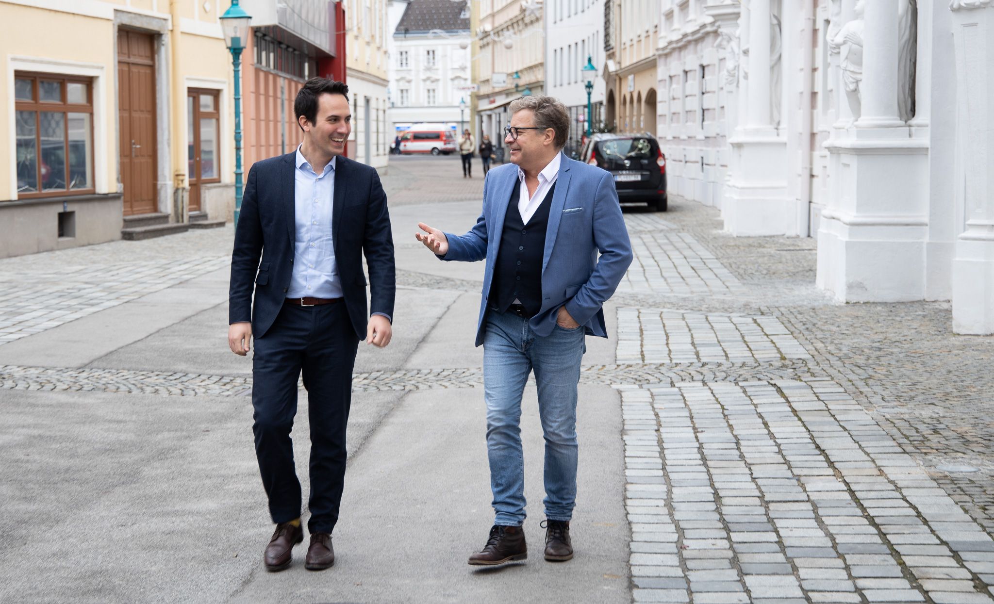 Wiederkehr und Formanek (r.) in St. Pölten