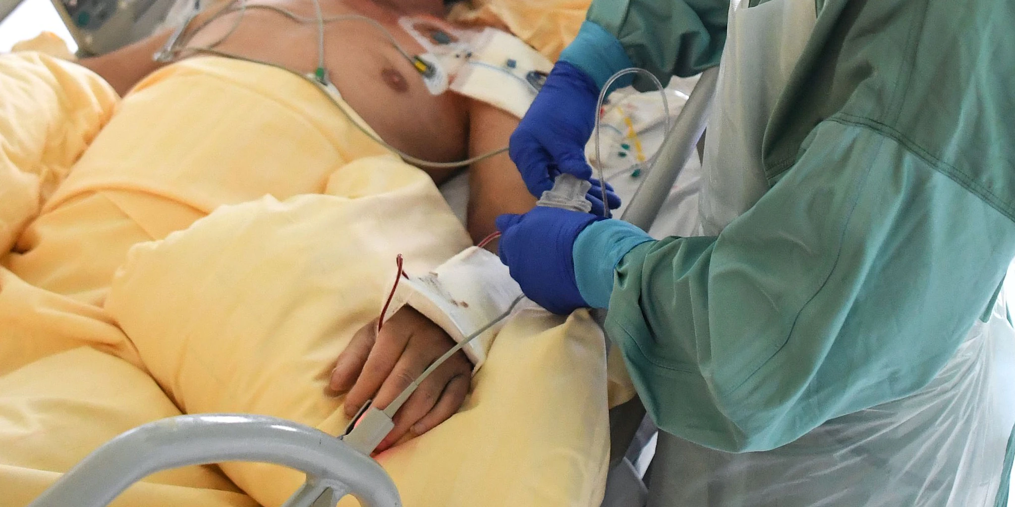 Behandlung eines Corona-Infizierten in Krankenhaus Tulln (Archivfoto)