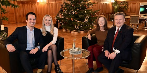 Christoph Wiederkehr, Sofia Surma, Irmtraud Rossgatterer und Michael Ludwig trafen sich zum Partner-Dinner.