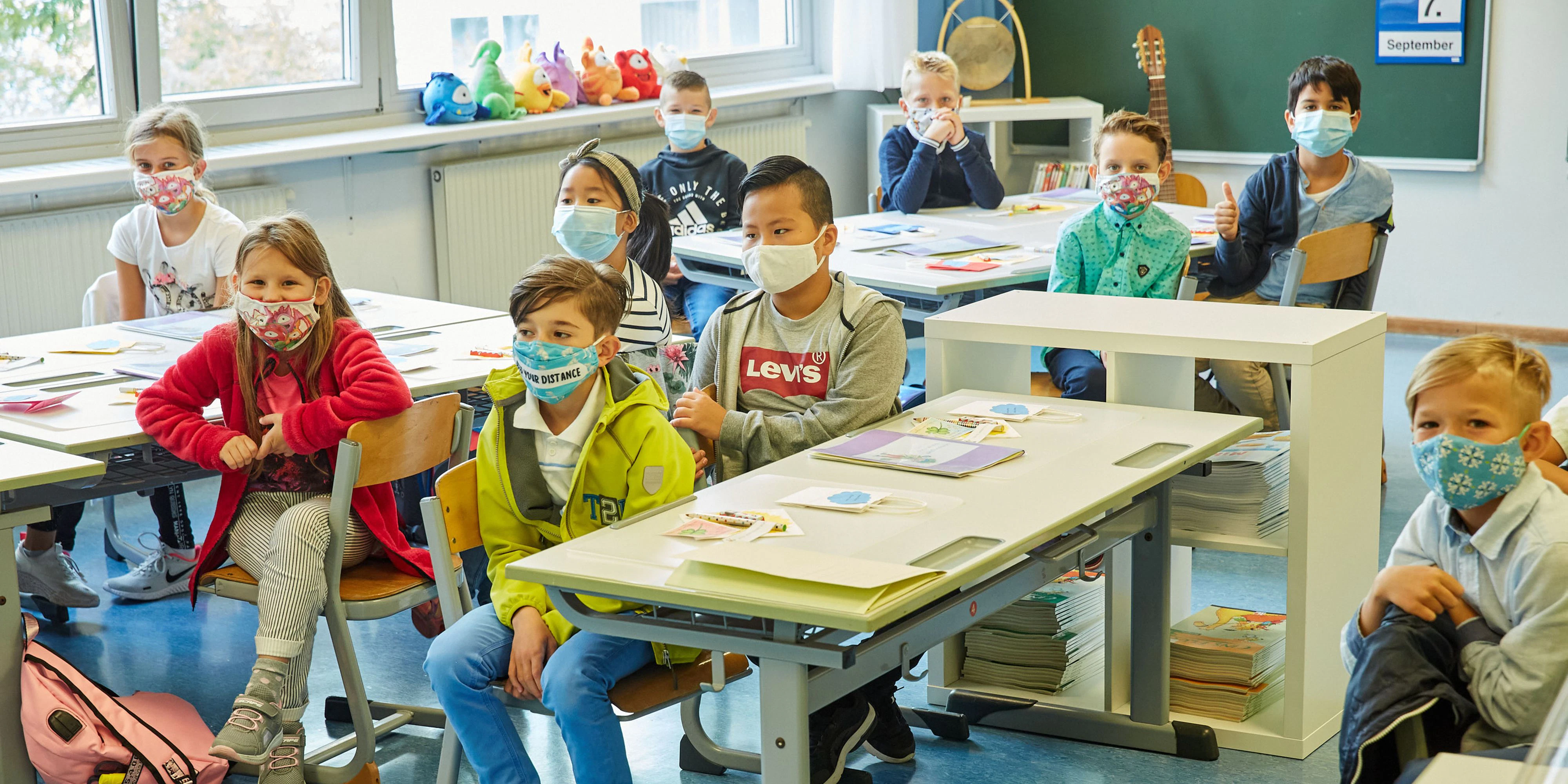 Maskenpflicht in der Schule bleibt bis Semesterende