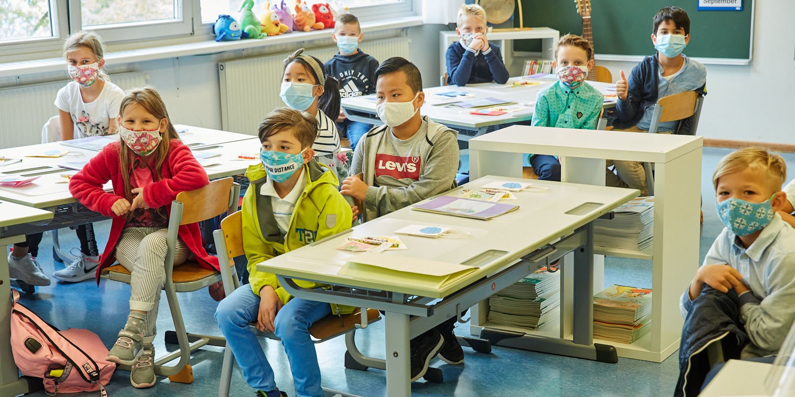 Maskenpflicht im Unterricht - bis auf die Volksschule.