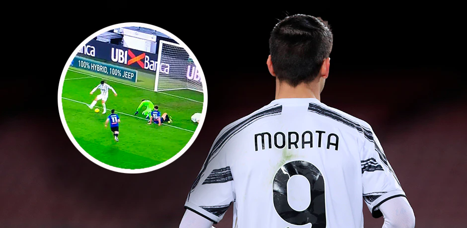 Alvaro Morata vergeigt die Führung. 