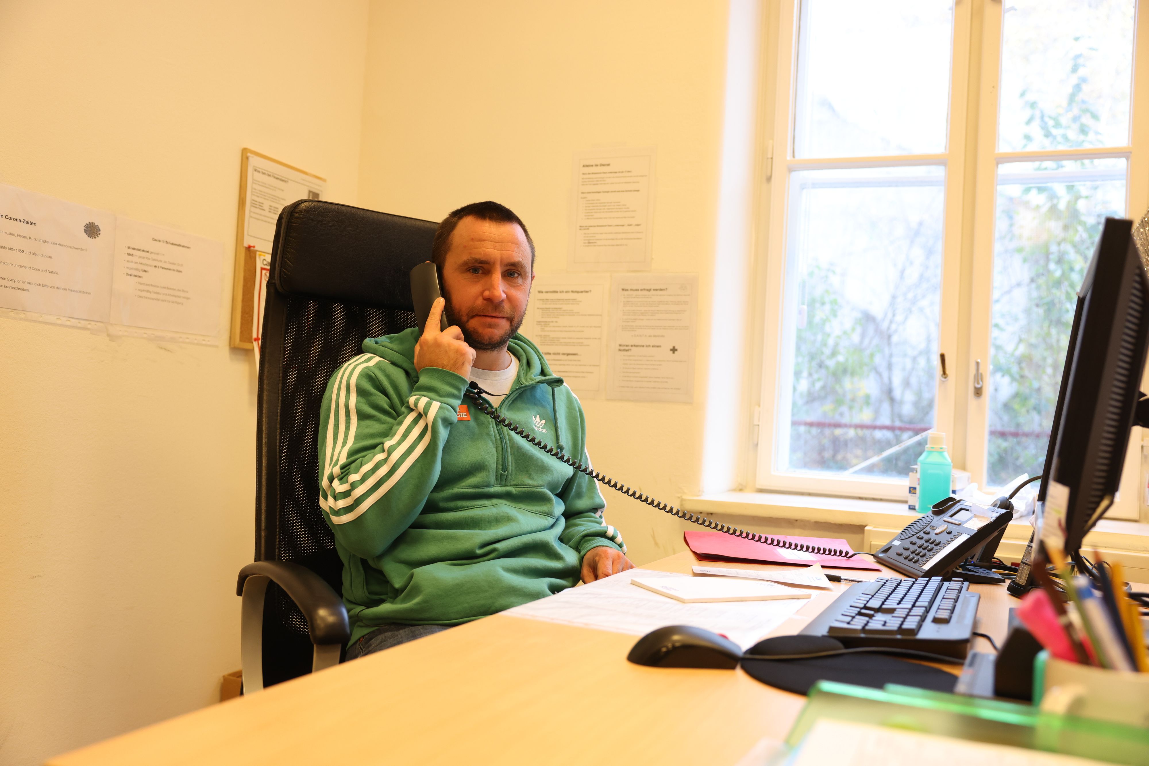 Hofmann am Kältetelefon