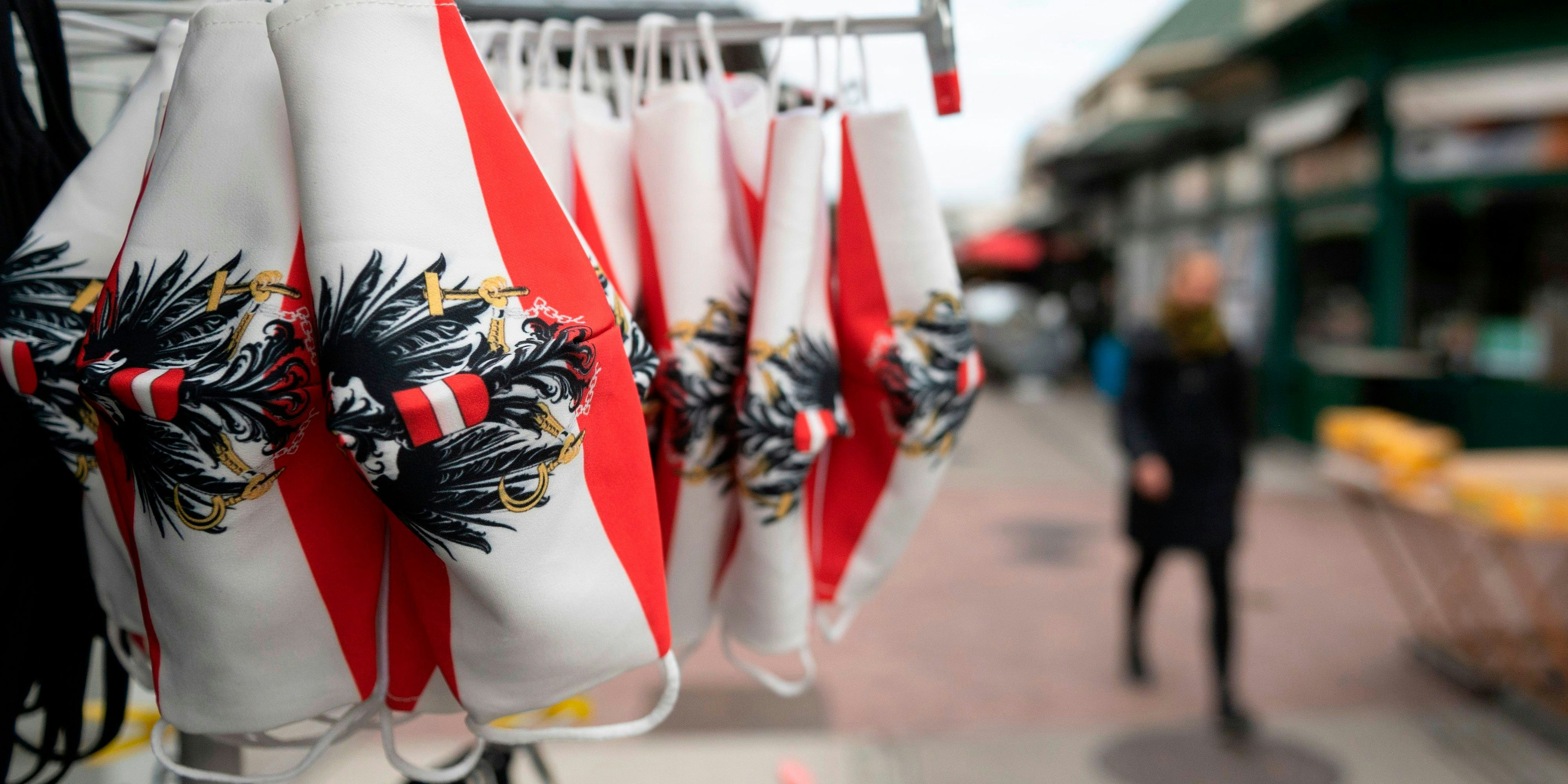 Schutzmaske Österreich Naschmarkt