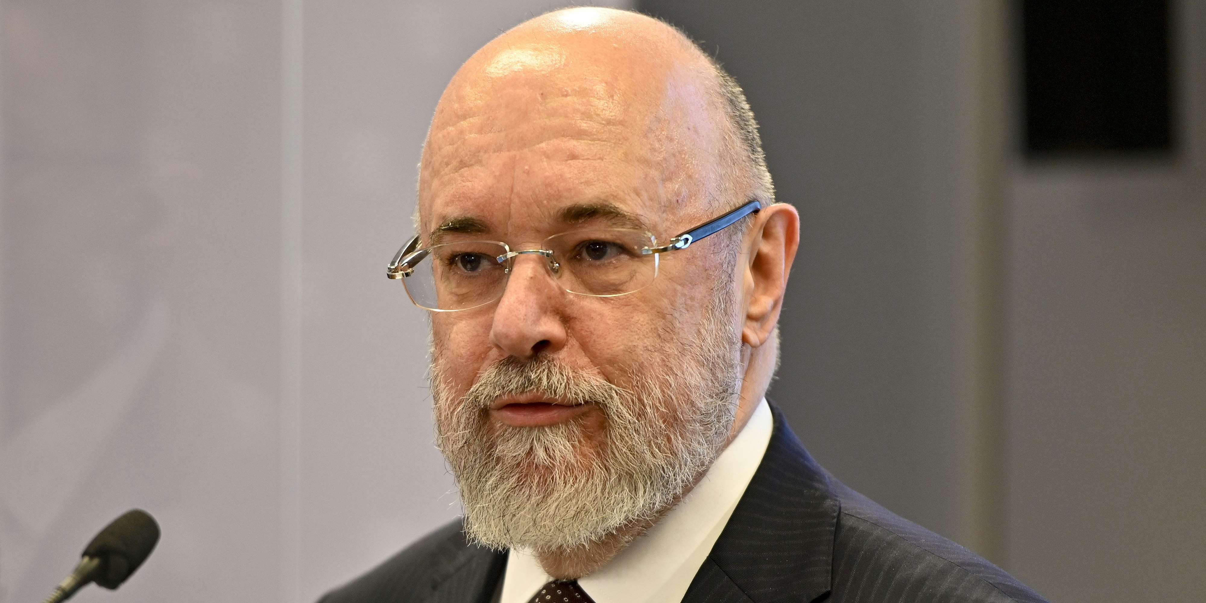 Clemens Martin Auer, Sonderbeauftragter des Gesundheitsministeriums, am 24. November 2020 im Rahmen der Präsentation der COVID-19-Impfstrategie in Wien